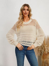 Load image into Gallery viewer, Cutout Round Neck Knit Top