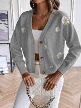 Load image into Gallery viewer, Floral Button Up Cardigan
