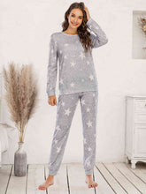 Load image into Gallery viewer, Star Top and Pants Lounge Set