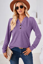 Load image into Gallery viewer, Notched Long Sleeve T-Shirt