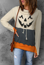 Load image into Gallery viewer, Long Sleeve Jack-O'-Lantern Graphic Sweatshirt