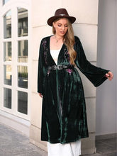 Load image into Gallery viewer, Plus Size Printed Open Front Long Sleeve Cardigan
