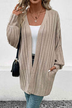 Load image into Gallery viewer, Open Front Cardigan with Pockets