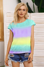 Load image into Gallery viewer, Tie Dye Round Neck Short Sleeve Tee