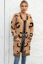 Load image into Gallery viewer, Printed Long Sleeve Cardigan with Pockets