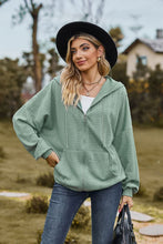 Load image into Gallery viewer, Cable-Knit Long Sleeve Hooded Jacket