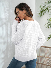Load image into Gallery viewer, Decorative Button Long Sleeve Sweater