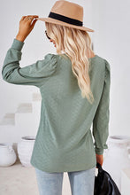 Load image into Gallery viewer, Square Neck Puff Sleeve T-Shirt
