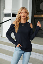 Load image into Gallery viewer, Dropped Shoulder Long Sleeve Blouse