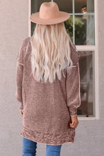 Load image into Gallery viewer, Woven Right Heathered Open Front Longline Cardigan