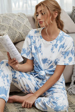 Load image into Gallery viewer, Tie-Dye Tee and Drawstring Waist Joggers Lounge Set
