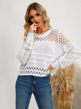 Load image into Gallery viewer, Cutout Round Neck Knit Top