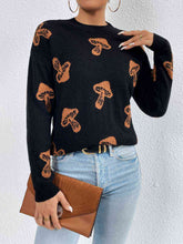 Load image into Gallery viewer, Patterned Drop Shoulder Sweater
