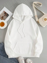 Load image into Gallery viewer, Drawstring Dropped Shoulder Hoodie