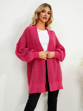 Load image into Gallery viewer, Open Front Dropped Shoulder Cardigan