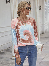 Load image into Gallery viewer, Printed Round Neck Raglan Sleeve Tee