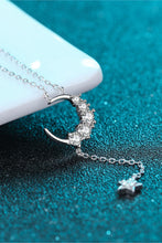 Load image into Gallery viewer, Star & Moon Moissanite Necklace