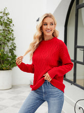 Load image into Gallery viewer, Round Neck Dropped Shoulder Sweater