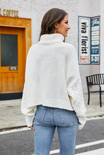 Load image into Gallery viewer, Turtleneck Cable-Knit Long Sleeve Sweater