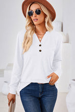 Load image into Gallery viewer, Notched Long Sleeve T-Shirt