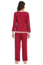 Load image into Gallery viewer, V-Neck Top and Pants Lounge Set