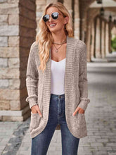 Load image into Gallery viewer, Open Front Cardigan with Pockets