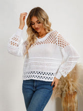 Load image into Gallery viewer, Cutout Round Neck Knit Top