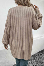 Load image into Gallery viewer, Open Front Cardigan with Pockets