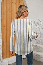 Load image into Gallery viewer, Printed Square Neck Long Sleeve Blouse