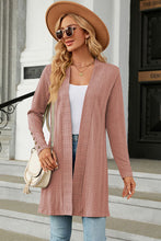 Load image into Gallery viewer, Open Front Long Sleeve Cardigan