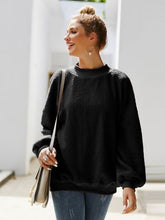 Load image into Gallery viewer, Mock Neck Dropped Shoulder Sweatshirt