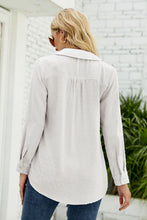 Load image into Gallery viewer, Swiss Dot Johnny Collar Blouse