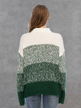 Load image into Gallery viewer, Color Block Turtleneck Sweater