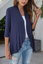 Load image into Gallery viewer, Open Front Ruffle Trim Cardigan