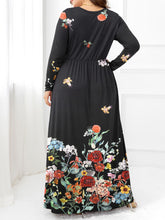 Load image into Gallery viewer, Plus Size Round Neck Maxi Dress with Pockets
