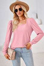 Load image into Gallery viewer, Square Neck Puff Sleeve T-Shirt