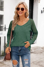 Load image into Gallery viewer, V-Neck Long Raglan Sleeve Top