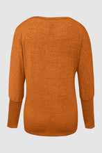 Load image into Gallery viewer, Cutout Round Neck Long Sleeve T-Shirt