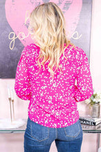 Load image into Gallery viewer, Plus Size Notched Neck Smocked Blouse