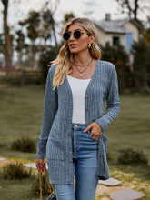 Load image into Gallery viewer, Ribbed Button-UP Caradigan with Pockets