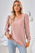 Load image into Gallery viewer, Square Neck Puff Sleeve T-Shirt