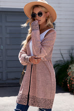 Load image into Gallery viewer, Woven Right Heathered Open Front Longline Cardigan
