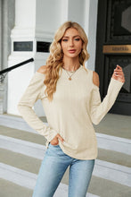 Load image into Gallery viewer, Dropped Shoulder Long Sleeve Blouse
