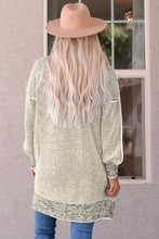 Load image into Gallery viewer, Woven Right Heathered Open Front Longline Cardigan