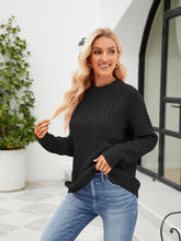 Load image into Gallery viewer, Round Neck Dropped Shoulder Sweater