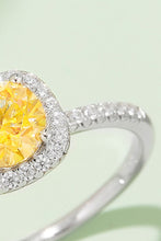 Load image into Gallery viewer, 1 Carat Moissanite 925 Sterling Silver Halo Ring