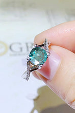 Load image into Gallery viewer, 1 Carat Moissanite Crisscross 925 Sterling Silver Ring