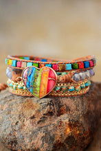 Load image into Gallery viewer, Imperial Jasper & Crystal Layered Bracelet