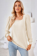 Load image into Gallery viewer, Square Neck Puff Sleeve T-Shirt