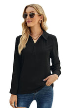 Load image into Gallery viewer, Swiss Dot Johnny Collar Blouse